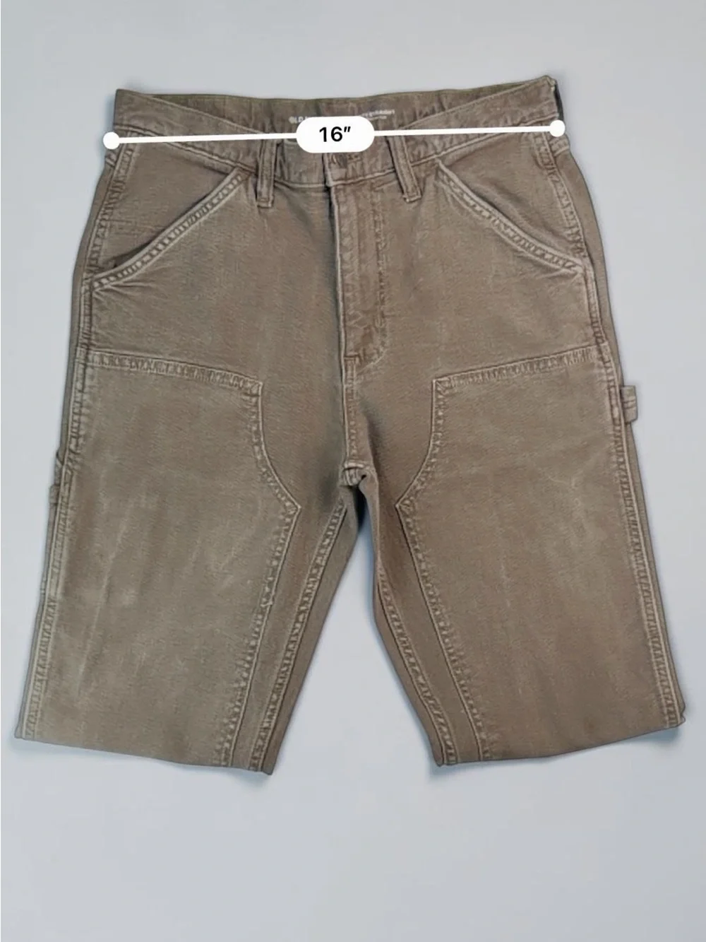 Old Navy Mens 32x34 90s Straight Carpenter Jeans Brown Workwear Flex